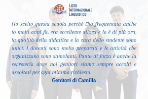 liceo internazionale linguistico recensioni camilla